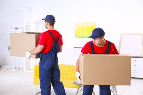 Removal van parked in Westham ready for a house move