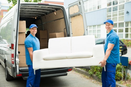 Man And Van Westham van loaded for a small local move