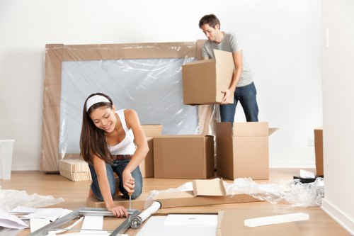 Careful furniture protection during flat removals in Westham