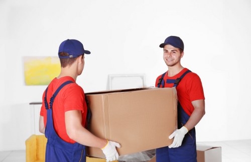 Packed moving truck prepared for safe transport in Westham