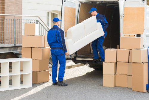 Local man with van service loading household items in Westham