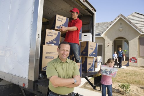 Westham removal team packing and preparing household items for transport