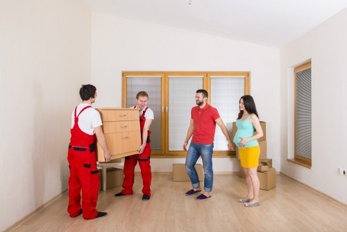 Fragile items being protected during packing and unpacking services in Westham
