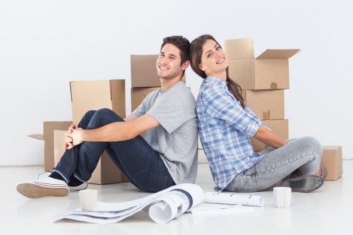 Westham man with van moving items safely through a property