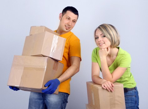 A practical removal van helping with a move near West Ham