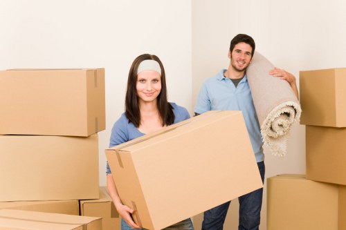 Secure transport of office assets during relocation in Westham